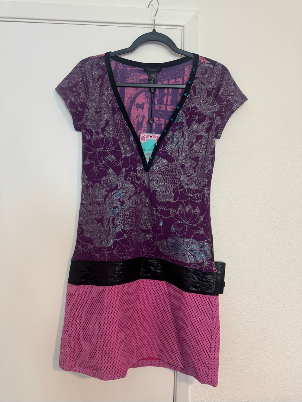 Custo Barcelona pink & purple shirt